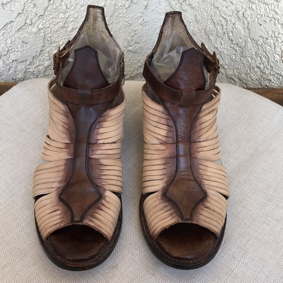 -SOLD-Freebird Arrow Leather Huarache Sandals 9 - Picture 2 of 8